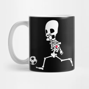 soccer skeleton halloween Mug